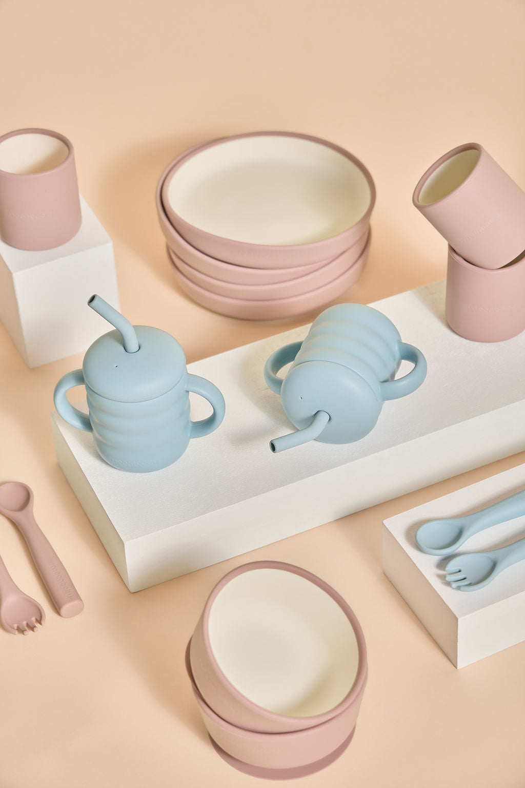 Blush Bloom Silicone Suction Bowl