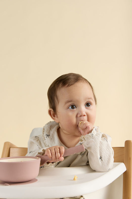 Blush Bloom Silicone Suction Bowl