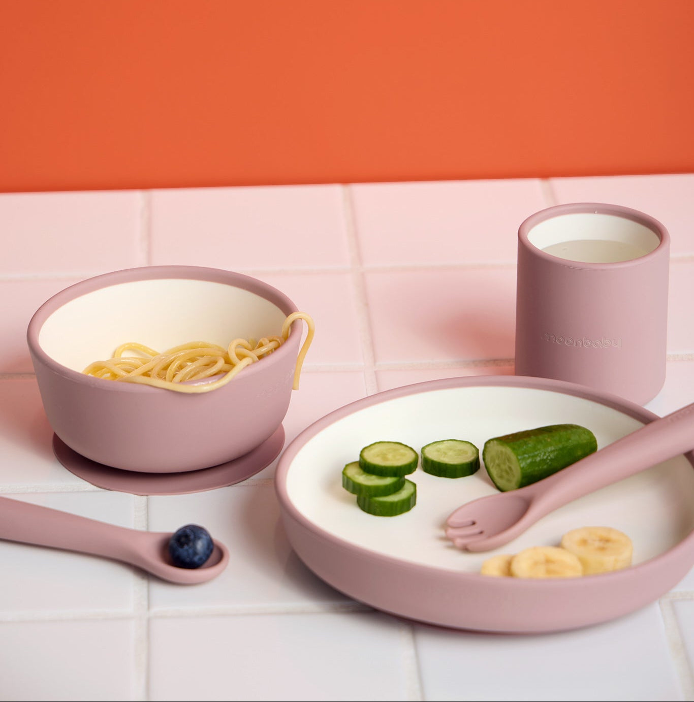 Blush Bloom Silicone Suction Plate